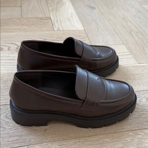 ASOS Brown Platform Loafers